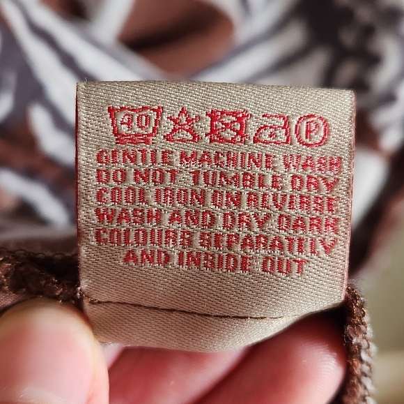 Boden Retro Flower Print Mini Dress Women US 10 Lightweight Earthy 70s Mod - Picture 8 of 12